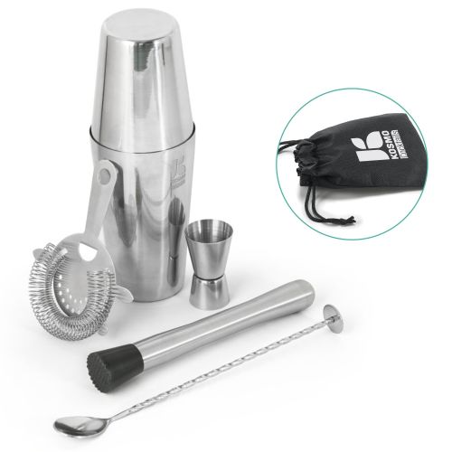 kit Coqueteleira Inox personalizada para brindes 94043 Bramble